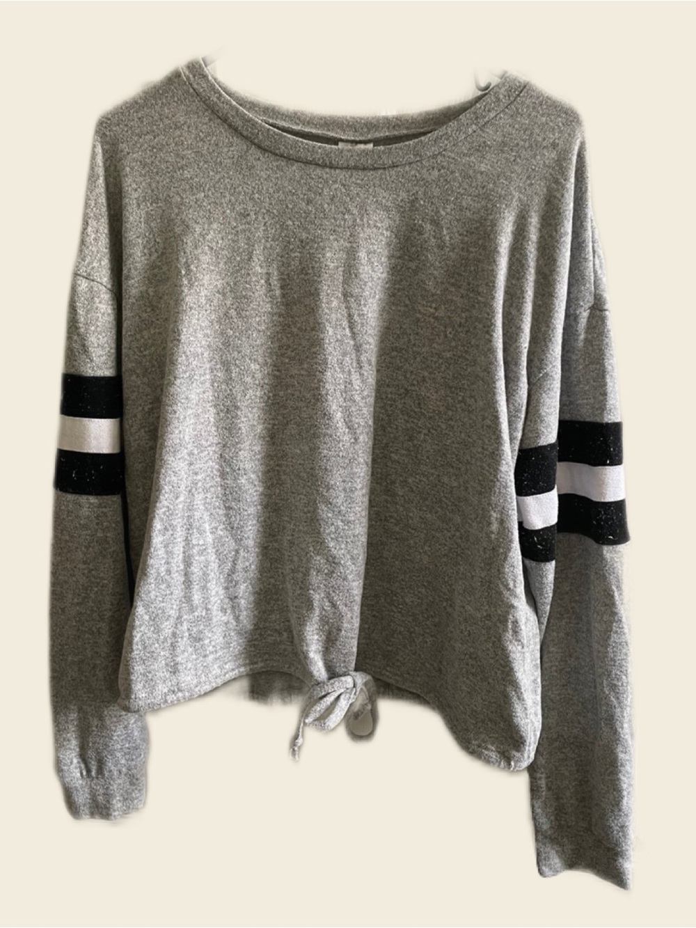 Tie Waist No Boundaries Juniors Long Sleeve T-Shirt